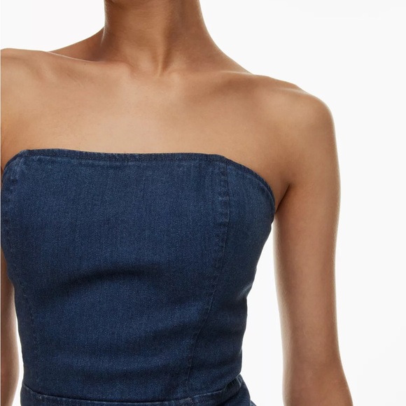 Aritzia Denim Forum 90s Denim Tube Top - Picture 8 of 9